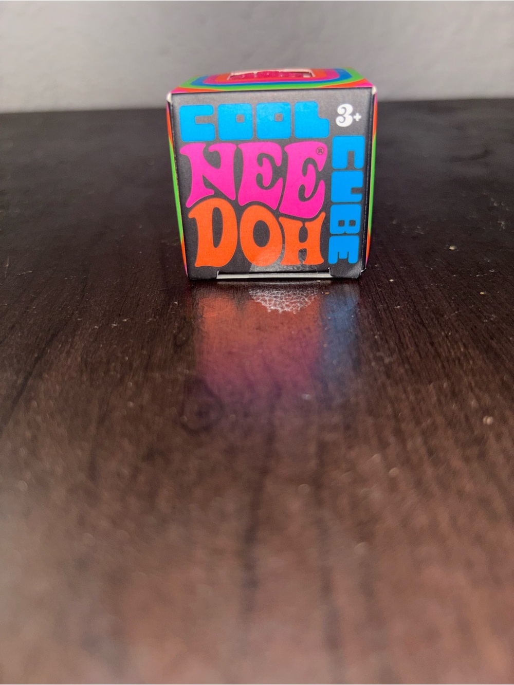 Cool Nee Doh Cube - Colorful Retro Logo Box